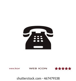 Home telephone icon, vector design