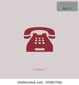 Home telephone icon, vector design