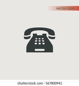 Home telephone icon, vector design