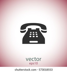 Home telephone icon, vector design