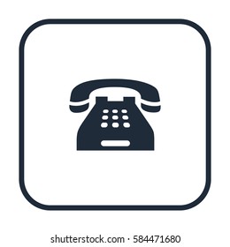 Home telephone icon, vector design