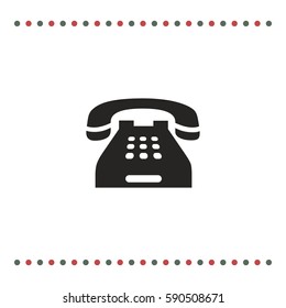 Home telephone icon, vector design