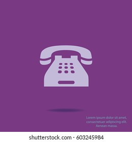 Home telephone icon, vector design