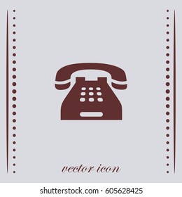 Home telephone icon, vector design