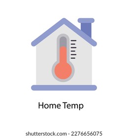 Home Temp Vector Flat Icons. Simple stock illustration stock