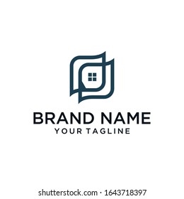 home template logo design vector
