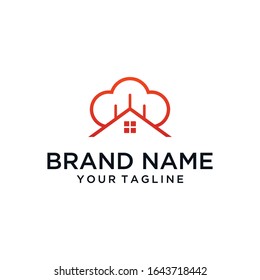 home template logo design vector