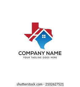 Home Texas Logo Template, HA initial Logo Vector Illustration