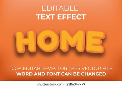 Home text effect, easy to edit