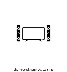 home theater icon. Element of equipment illustration. Premium quality graphic design icon. Signs and symbols collection icon for websites, web design, mobile app on white background