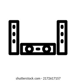 home theater icon or logo isolated sign symbol vector illustration - high quality black style vector icons
