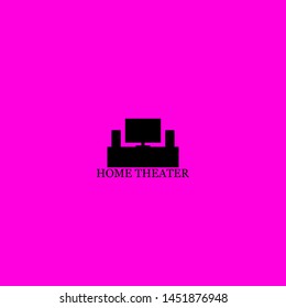 home theater icon sign signifier vector