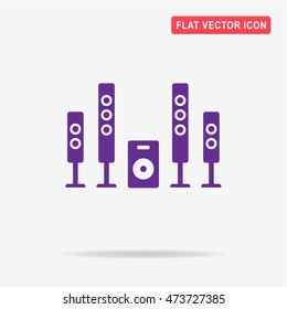Home theater icon. Vector concept illustration for design.