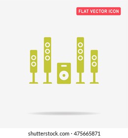 Home theater icon. Vector concept illustration for design.