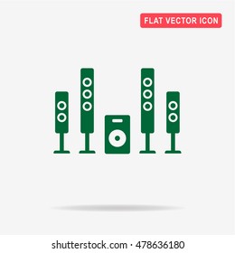 Home theater icon. Vector concept illustration for design.