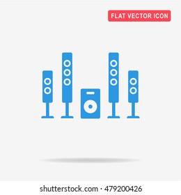 Home theater icon. Vector concept illustration for design.