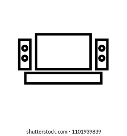 home theater icon Vector illustration, EPS10.