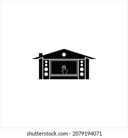 home theater logo vector template