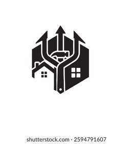 h;ome  Therapeutic Counsellor Logo Design 
