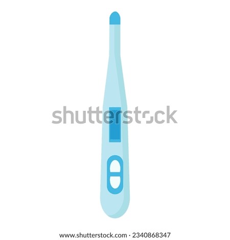 Home thermometer icon cartoon vector. Flu sick. Virus cold