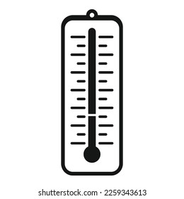 Home thermometer icon simple vector. Smart consumption. Digital tablet