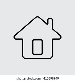 home thin line icon