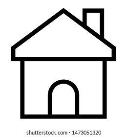 home thin line vector icon