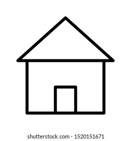 home thin line vector icon