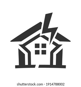 Gewitter-Symbol für Privatsphäre (Vektorgrafik)