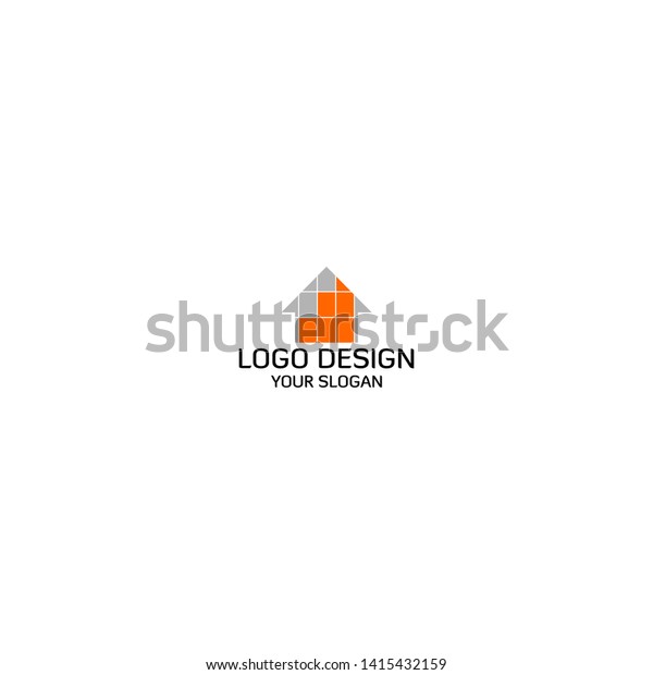 Home Tile Logo Design Vector