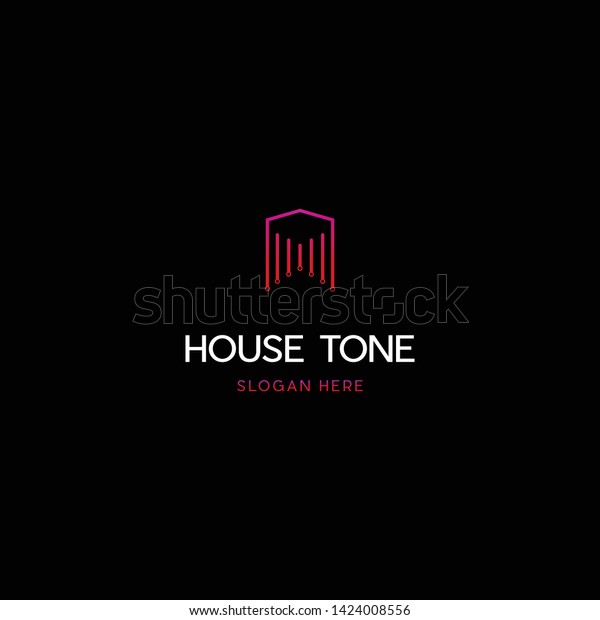 Home Tone Studio Logo Design Stock Vector (Royalty Free) 1424008556