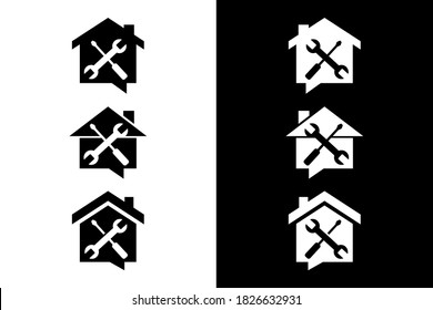 Home tools concept. Very suitable in various business purposes, also for icon, symbol, logo and many more.