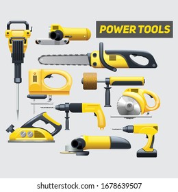 home tools and electrics, pop art set.