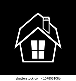 Home top view vector icon