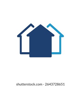 home town colored icon vector illustration