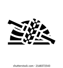 home training exercise glyph icon vector. home training exercise sign. isolated symbol illustration