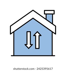 Home Transfer icon vector stock illustration