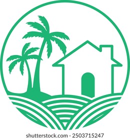 Startseite mit Baum Logo Design