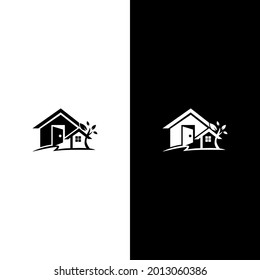 home tree logo design concept