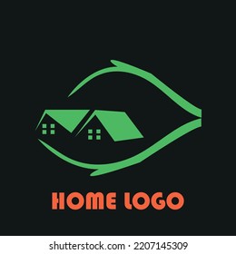 Home and tree mixing logo