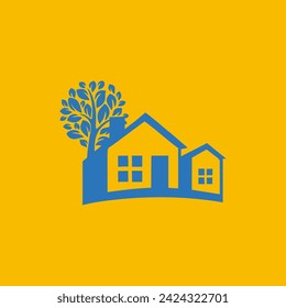 Logotipo De La Naturaleza Del Hogar Y Del Árbol