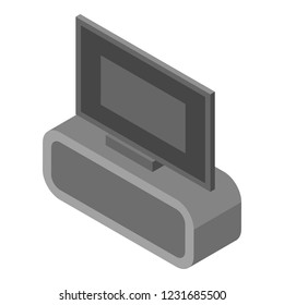 Home tv icon. Isometric of home tv vector icon for web design isolated on white background