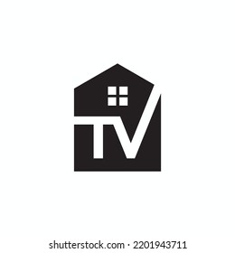 Imagen vectorial del logotipo de la carta de TV residencial