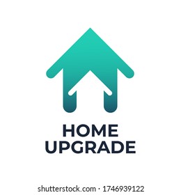 Home Upgrade Logo Design With Arrows