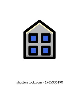 Home User Interface Outline Icon Logo Vector Illustration
