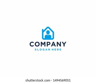 Home user logo design template