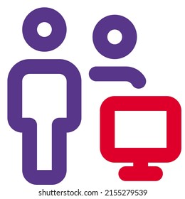 home users using computer monitor for personal use