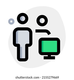 home users using computer monitor for personal use