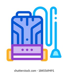 home vacuum cleaner icon vector. home vacuum cleaner sign. color symbol illustration