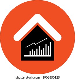 Home Value Icon. Home Investment, Real Estate, Property Value, Residential Growth Icon.